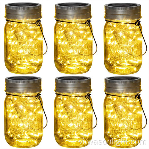 Đèn treo năng lượng mặt trời 20LED Mason Jar